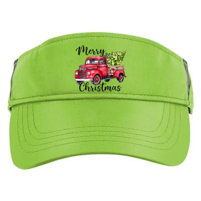 Merry Christmas Red Truck Adult Drive Performance Visor