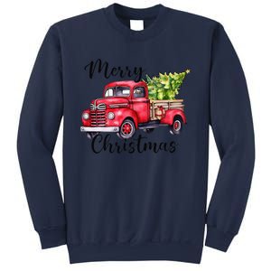 Merry Christmas Red Truck Sweatshirt