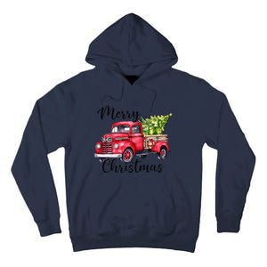 Merry Christmas Red Truck Tall Hoodie