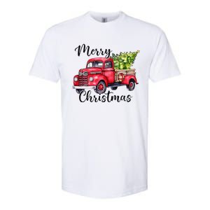 Merry Christmas Red Truck Softstyle CVC T-Shirt