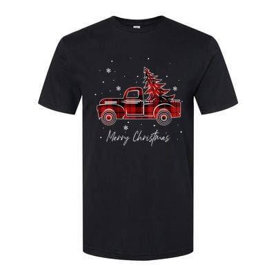 Merry Christmas Red Truck Family Matching Christmas Pajama Softstyle CVC T-Shirt