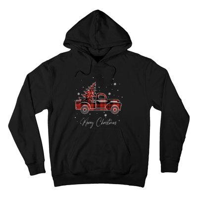 Merry Christmas Red Truck Family Matching Christmas Pajama Hoodie