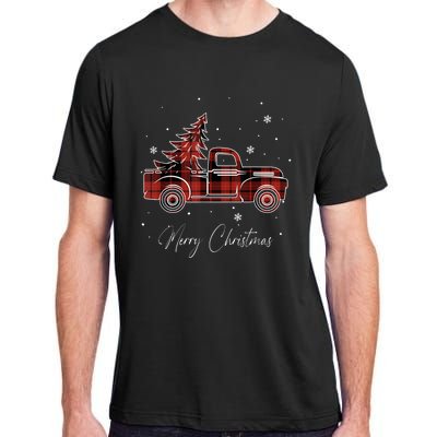 Merry Christmas Red Truck Family Matching Christmas Pajama Adult ChromaSoft Performance T-Shirt