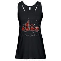 Merry Christmas Red Truck Family Matching Christmas Pajama Ladies Essential Flowy Tank