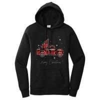 Merry Christmas Red Truck Family Matching Christmas Pajama Women's Pullover Hoodie