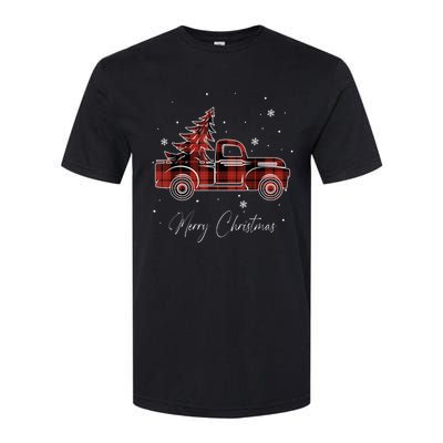 Merry Christmas Red Truck Family Matching Christmas Pajama Softstyle CVC T-Shirt