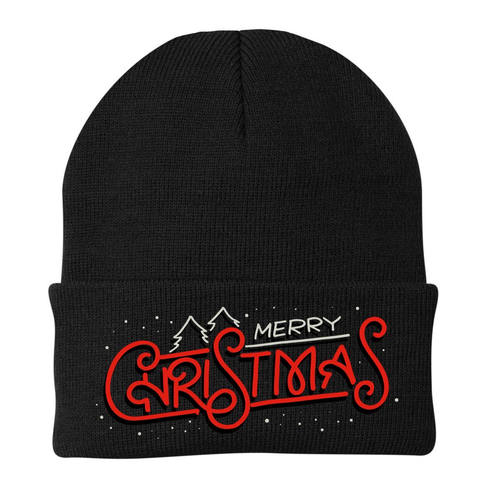 Merry Christmas Retro Beanie
