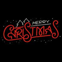 Merry Christmas Retro Drawstring Bag