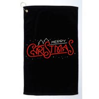 Merry Christmas Retro Golf Towel