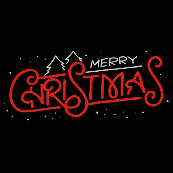 Merry Christmas Retro Cropped Pullover Crew