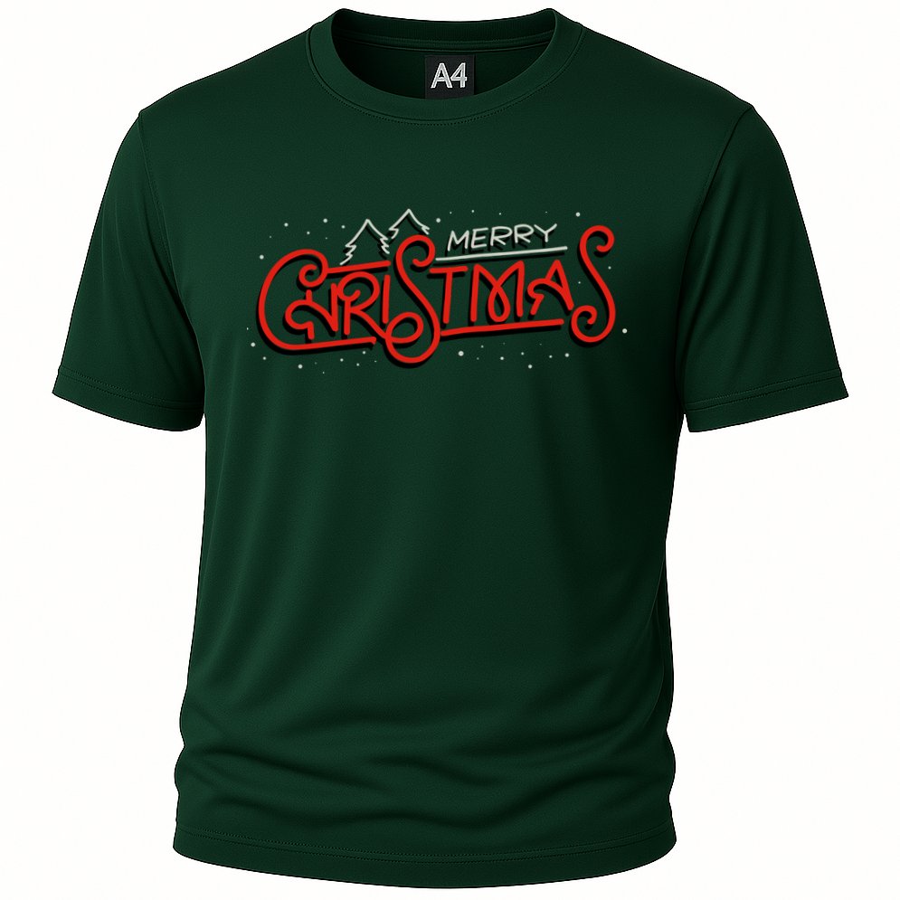 Merry Christmas Retro Performance Shirt