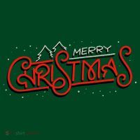 Merry Christmas Retro Button