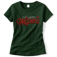 Merry Christmas Retro Womens T-Shirt
