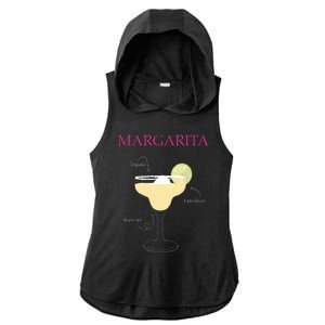 Margarita Cocktail Recipe Ladies PosiCharge Tri-Blend Wicking Draft Hoodie Tank