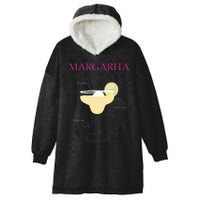 Margarita Cocktail Recipe Hooded Wearable Blanket