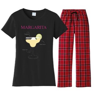 Margarita Cocktail Recipe Women's Flannel Pajama Set