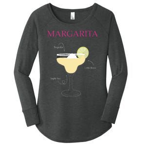 Margarita Cocktail Recipe Women's Perfect Tri Tunic Long Sleeve Shirt