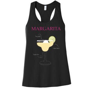 Margarita Cocktail Recipe Women's Racerback Tank