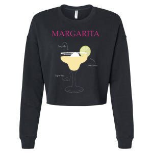 Margarita Cocktail Recipe Cropped Pullover Crew