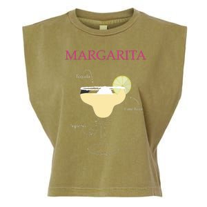 Margarita Cocktail Recipe Garment-Dyed Women's Muscle Tee