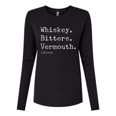 Manhattan Cocktail Recipe Womens Cotton Relaxed Long Sleeve T-Shirt