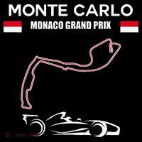 Monte Carlo Race Track Formula Racing Car Monaco Main Price Flexfit Unipanel Trucker Cap
