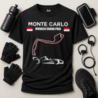 Monte Carlo Race Track Formula Racing Car Monaco Main Price Performance Shirt