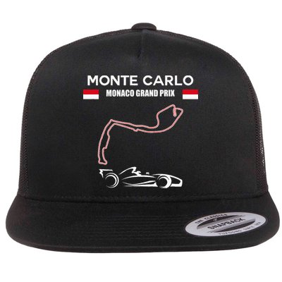 Monte Carlo Race Track Formula Racing Car Monaco Main Price Flatbill Hat