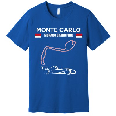 Monte Carlo Race Track Formula Racing Car Monaco Main Price Premium T-Shirt