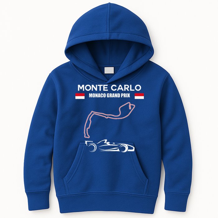 Monte Carlo Race Track Formula Racing Car Monaco Main Price Kids Hoodie
