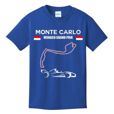 Monte Carlo Race Track Formula Racing Car Monaco Main Price Kids T-Shirt