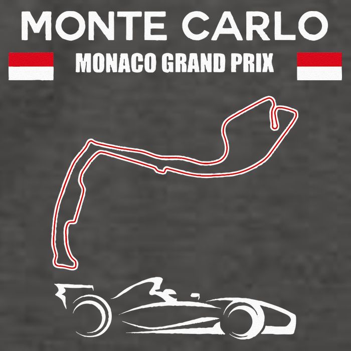 Monte Carlo Race Track Formula Racing Car Monaco Main Price Vector Backpack