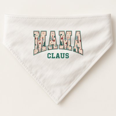 Mama Claus Retro Christmas USA-Made Doggie Bandana
