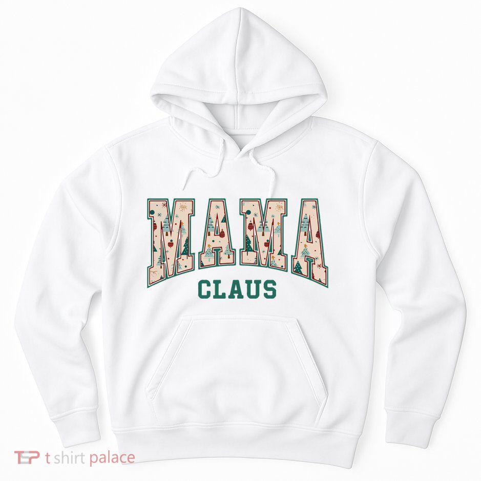 Mama Claus Retro Christmas Hoodie
