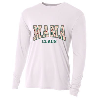 Mama Claus Retro Christmas Cooling Performance Long Sleeve Crew