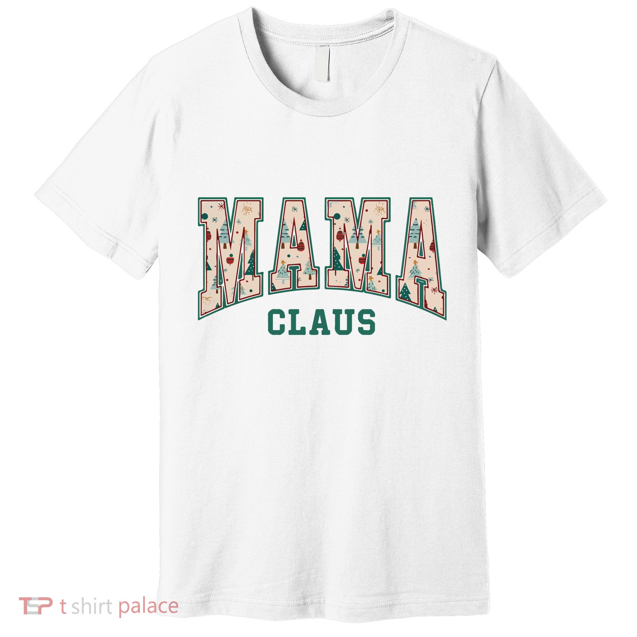 Mama Claus Retro Christmas Premium T-Shirt