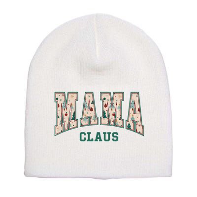 Mama Claus Retro Christmas Short Acrylic Beanie