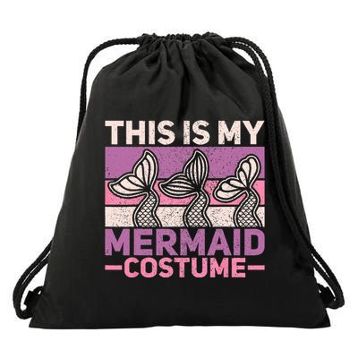 Mermaid Costume Retro Mermaid Outfit  Mermaid Drawstring Bag