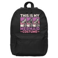 Mermaid Costume Retro Mermaid Outfit  Mermaid 16 in Basic Backpack