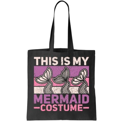 Mermaid Costume Retro Mermaid Outfit  Mermaid Tote Bag