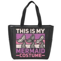 Mermaid Costume Retro Mermaid Outfit  Mermaid Zip Tote Bag