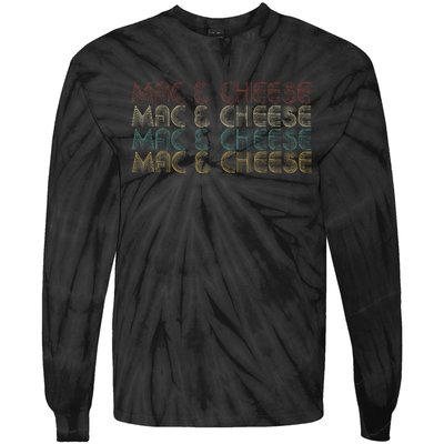 Mac & Cheese Retro Tie-Dye Long Sleeve Shirt