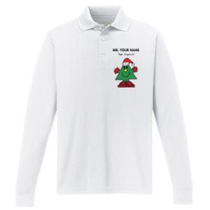 Mr Christmas Roger Hargreaves Performance Long Sleeve Polo