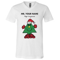 Mr Christmas Roger Hargreaves V-Neck T-Shirt