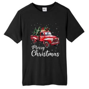 Merry Christmas Red Truck Family Matching Christmas Pajama Gift Tall Fusion ChromaSoft Performance T-Shirt