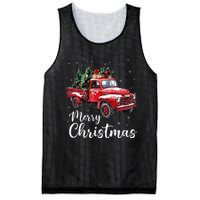 Merry Christmas Red Truck Family Matching Christmas Pajama Gift Mesh Reversible Basketball Jersey Tank