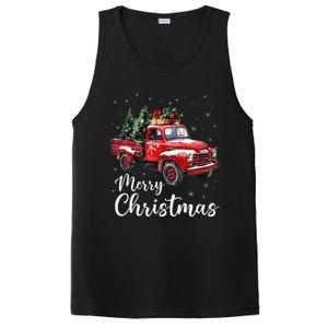 Merry Christmas Red Truck Family Matching Christmas Pajama Gift PosiCharge Competitor Tank