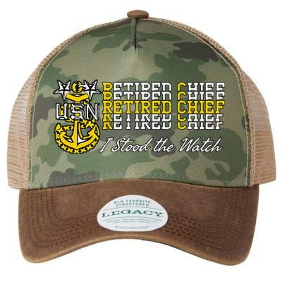 Master Chief Retired I Stood The Watch Legacy Tie Dye Trucker Hat