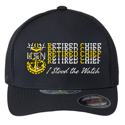 Master Chief Retired I Stood The Watch Flexfit Unipanel Trucker Cap