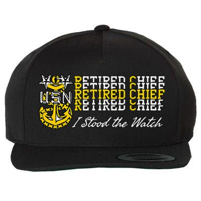 Master Chief Retired I Stood The Watch Wool Snapback Cap